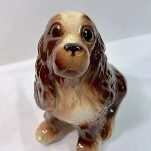 Vintage Royal Copley Cocker  Spaniel/Glazed Porcelain.